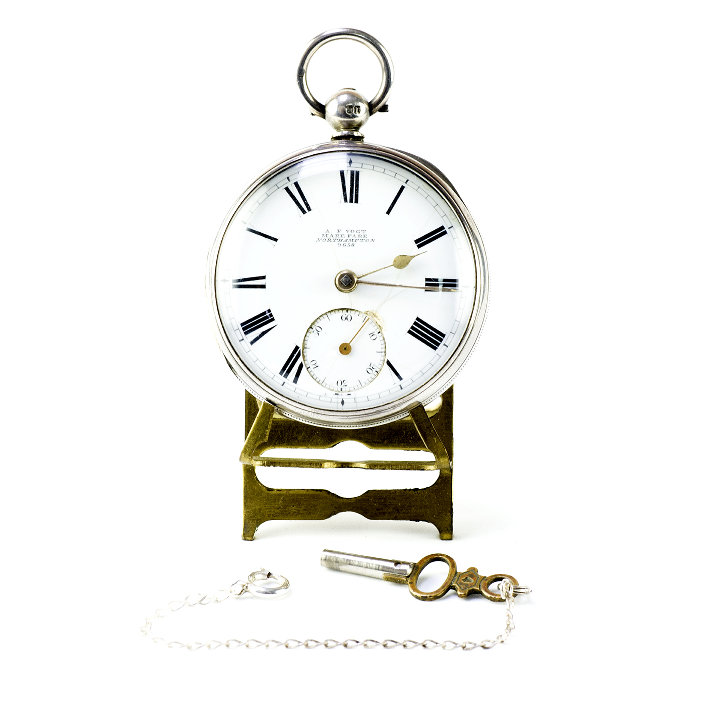 A.F. VOGT (Nothampton). Reloj de Bolsillo, lepine, Half Fusee (Semicatalino). Londres, año 1872. A.F. VOGT (Nothampton). Reloj de Bolsillo, lepine, Half Fusee (Semicatalino). Londres, año 1872.