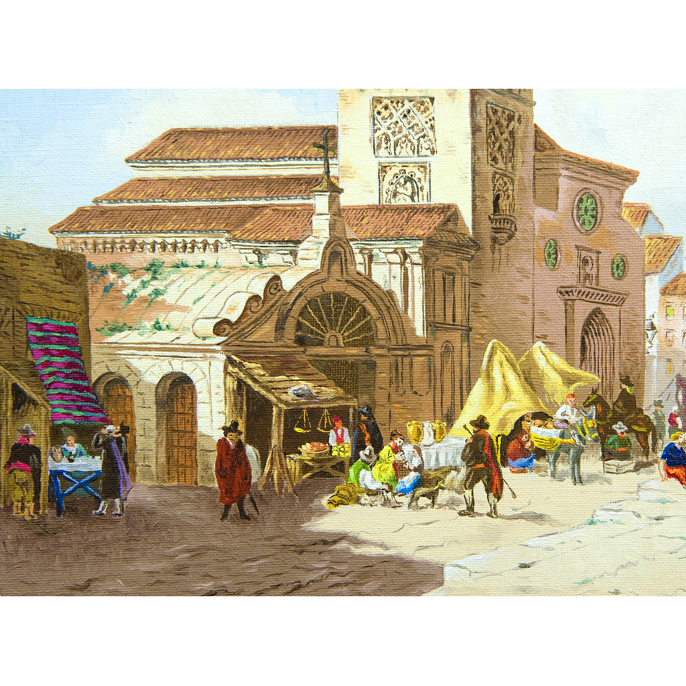 A. JEUTE. Óleo sobre tablet. "Omnium Sanctorum". A. JEUTE. Óleo sobre tablet. "Omnium Sanctorum".