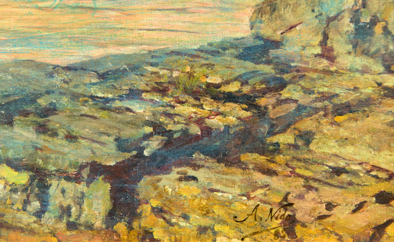 A. NIDOR. Escuela Centroeuropea. Óleo sobre lienzo. A. NIDOR. Escuela Centroeuropea. Óleo sobre lienzo.