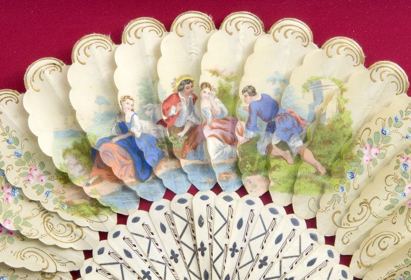 ABANICO DE BARAJA, SIGLO XIX. ABANICO DE BARAJA, SIGLO XIX.