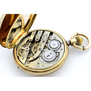 ALBERT LAVALLEE (GENEVA). Reloj de Bolsillo para Dama, saboneta y remontoir. Ca. 1860.