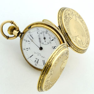 ALBERT LAVALLEE (GENEVA). Reloj de Bolsillo para Dama, saboneta y remontoir. Ca. 1860.