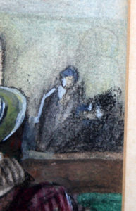 ALFREDO OPISSO Y CARDONA. Técnica mixta sobre papel.