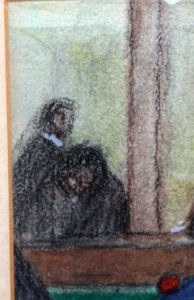ALFREDO OPISSO Y CARDONA. Técnica mixta sobre papel.