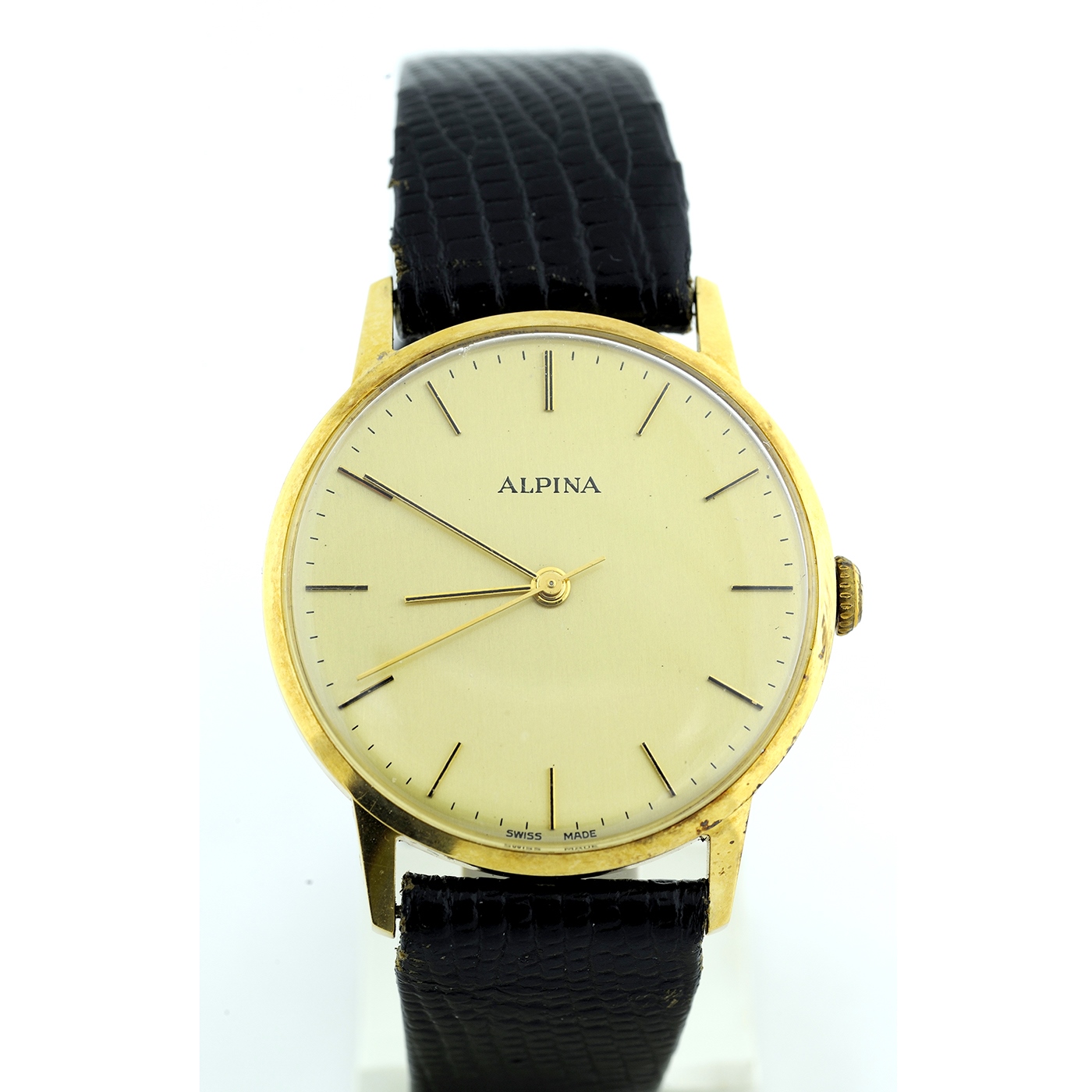 Alpina. Reloj de pulsera de caballero. Ca. 1980. Alpina. Reloj de pulsera de caballero. Ca. 1980.
