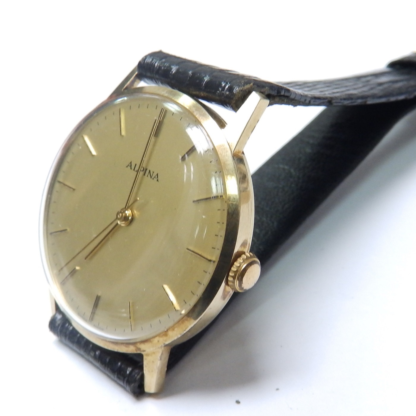 Alpina. Reloj de pulsera de caballero. Ca. 1980. Alpina. Reloj de pulsera de caballero. Ca. 1980.