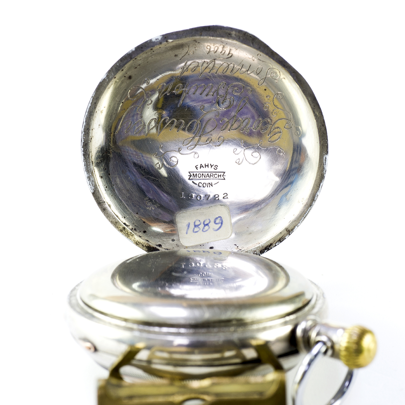 AMERICAN WALTHAM WATCH COMPANY (USA). Reloj de Bolsillo para caballero, Lepine y remontoir. Año, 1889. AMERICAN WALTHAM WATCH COMPANY (USA). Reloj de Bolsillo para caballero, Lepine y remontoir. Año, 1889.