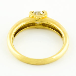 Anillo Solitario en Oro de 18k con Diamante Natural Talla Brillante de 0,55 ct. (I-J/SI2).