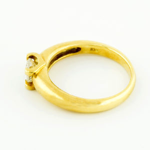 Anillo Solitario en Oro de 18k con Diamante Natural Talla Brillante de 0,55 ct. (I-J/SI2).