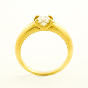 Anillo Solitario en Oro de 18k con Diamante Natural Talla Brillante de 0,55 ct. (I-J/SI2).