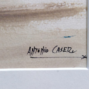 ANTONIO CASERO SÁNZ. Acuarela sobre cartón. ""Escena Galante en los Toros"