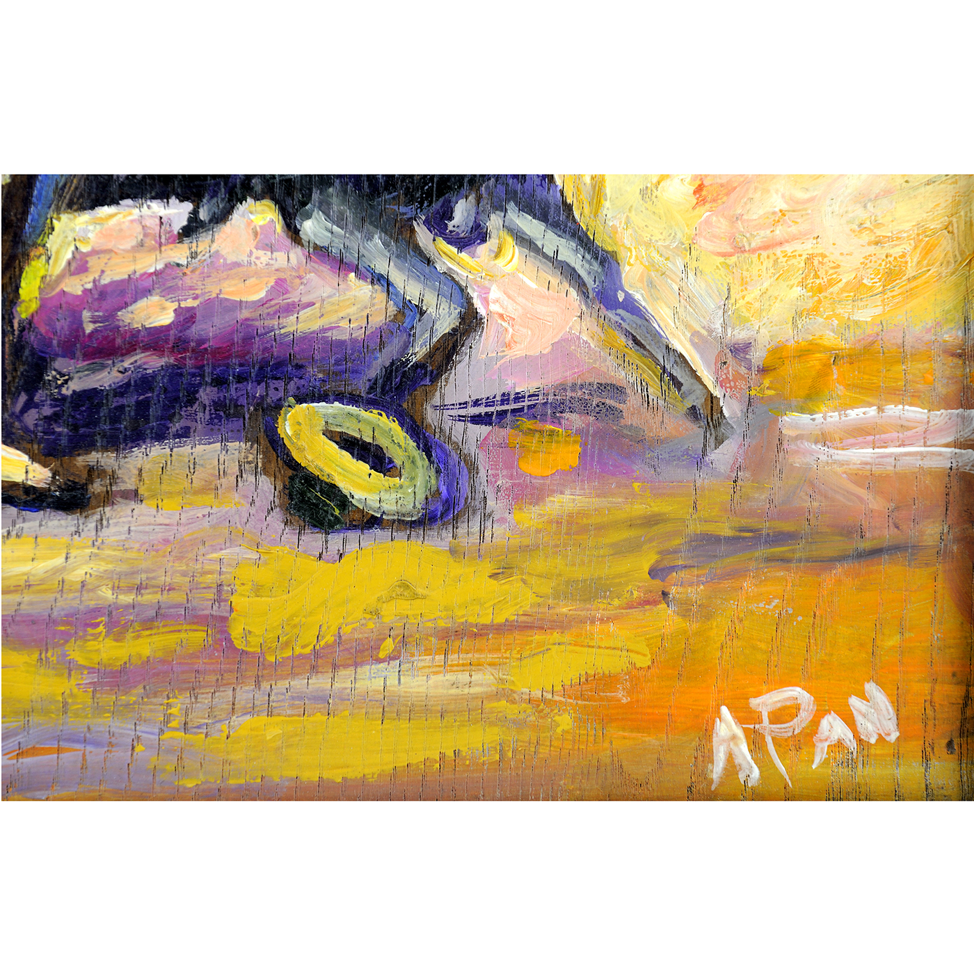 ANTONIO PAN. Óleo sobre tabla. "Escena taurina". ANTONIO PAN. Óleo sobre tabla. "Escena taurina".
