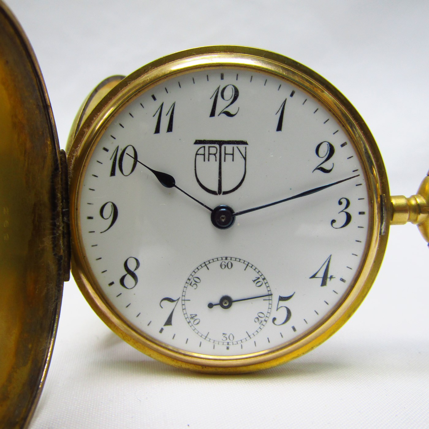 ARTHY. Reloj Suizo de bolsillo, saboneta y remontoir. Ca. 1910. ARTHY. Reloj Suizo de bolsillo, saboneta y remontoir. Ca. 1910.