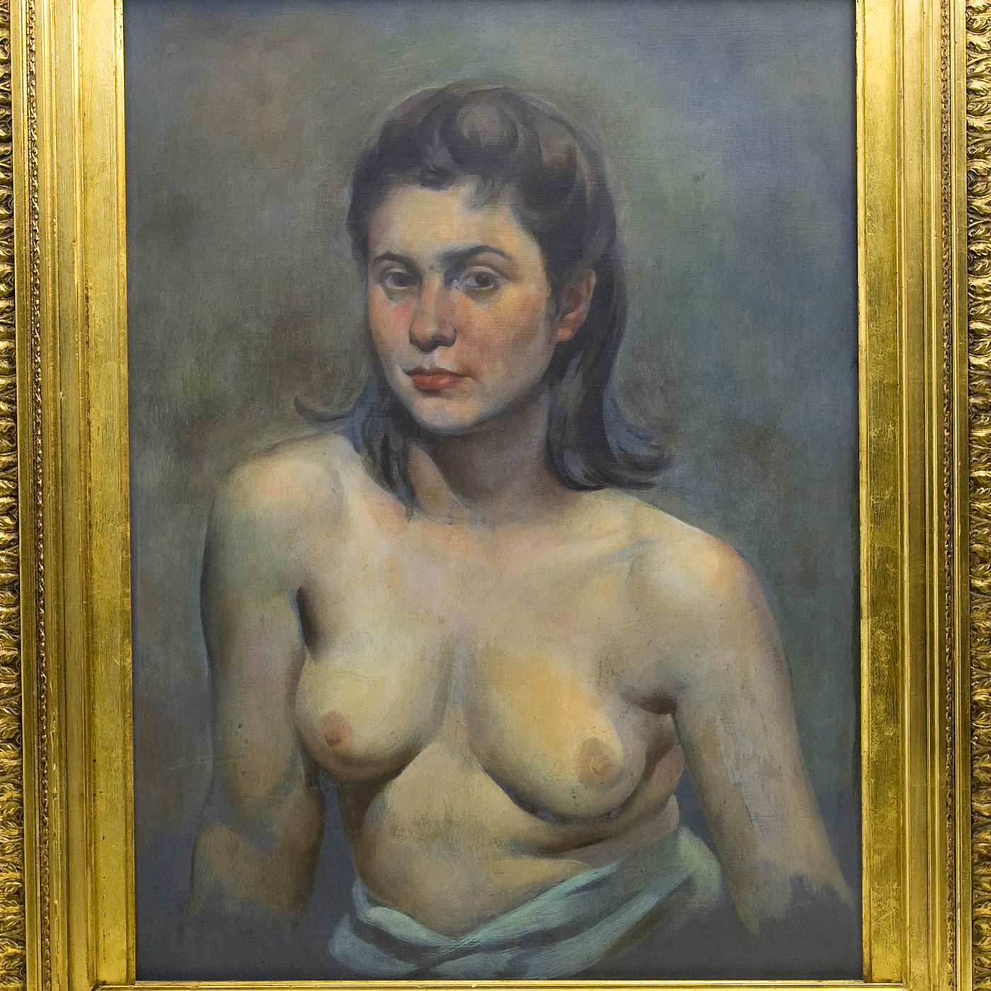 Atribuido a LEOPOLDO NEVES DE ALMEIDA. Óleo sobre tabla. "Retrato" Atribuido a LEOPOLDO NEVES DE ALMEIDA. Óleo sobre tabla. "Retrato"