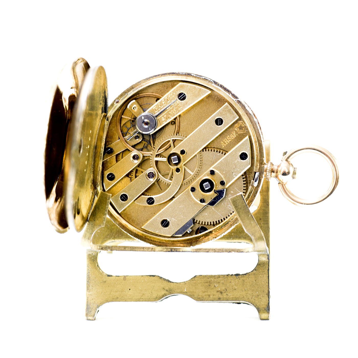 AUGUSTE ROBERT STAUFFER & FILS (ARS&F). Reloj de Colgar, lepine. Suiza, Ca. 1880. AUGUSTE ROBERT STAUFFER & FILS (ARS&F). Reloj de Colgar, lepine. Suiza, Ca. 1880.