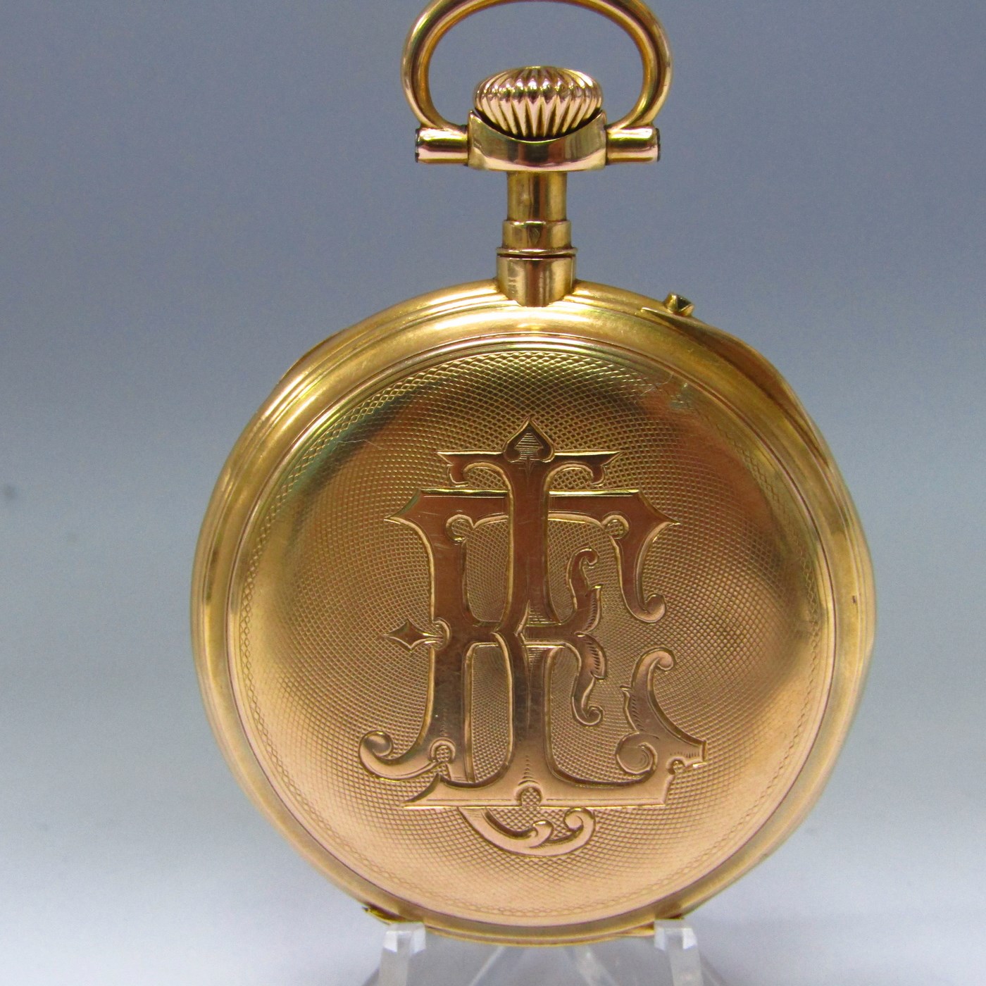 B. HAAS (Geneve y París). Reloj de bolsillo, lepine y remontoir. Suiza, ca. 1860.