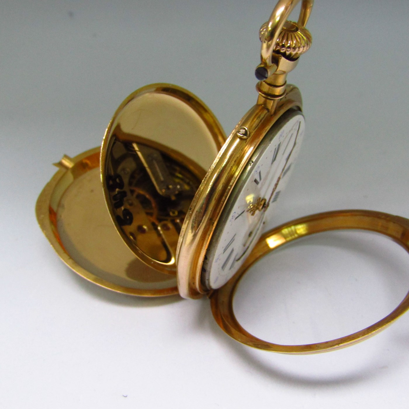 B. HAAS (Geneve y París). Reloj de bolsillo, lepine y remontoir. Suiza, ca. 1860. B. HAAS (Geneve y París). Reloj de bolsillo, lepine y remontoir. Suiza, ca. 1860.