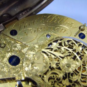 BARTHw PILLER (Norwich) año, 1824. Reloj de Bolsillo Lepine, Verge Fusee (Catalino).