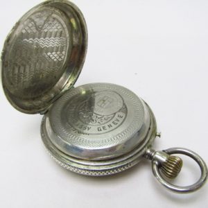 BASSY GENEVE. Reloj de bolsillo para caballero, saboneta y remontoir. Ca. 1880
