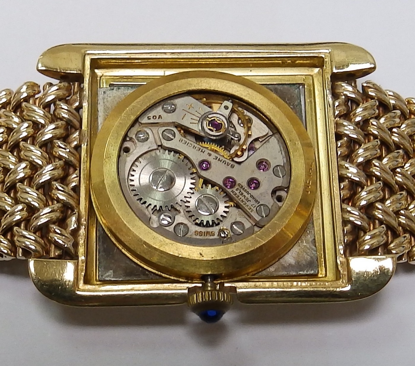 BAUME AND MERCIER (Geneve). Reloj pulsera para caballero. Ca. 1960. BAUME AND MERCIER (Geneve). Reloj pulsera para caballero. Ca. 1960.