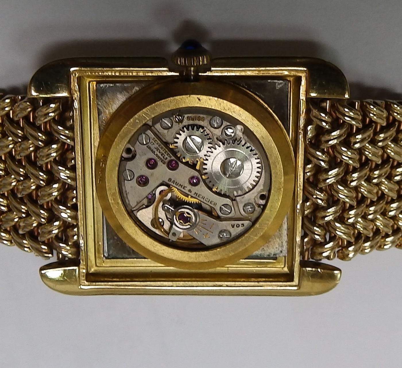 BAUME AND MERCIER (Geneve). Reloj pulsera para caballero. Ca. 1960. BAUME AND MERCIER (Geneve). Reloj pulsera para caballero. Ca. 1960.