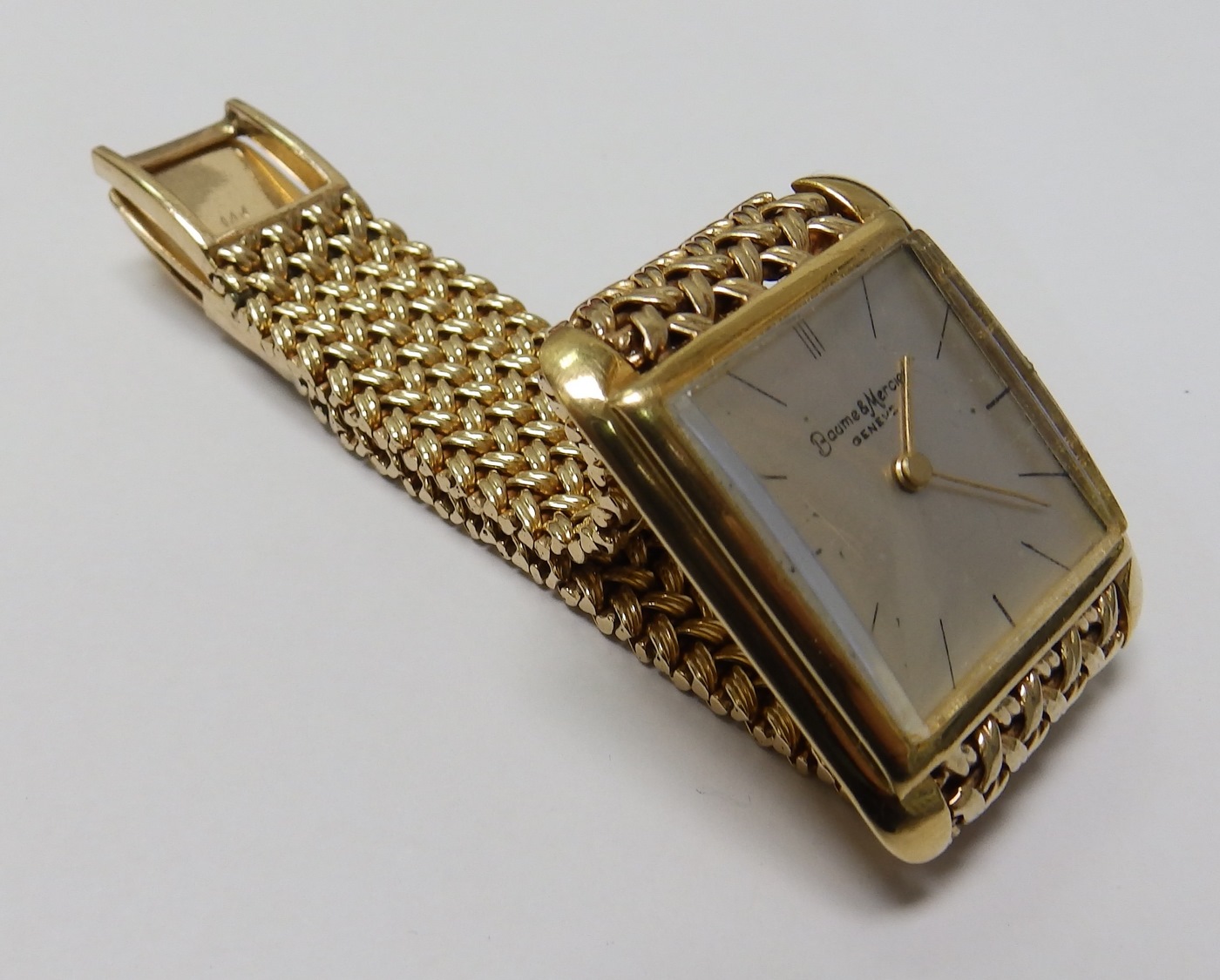 BAUME AND MERCIER (Geneve). Reloj pulsera para caballero. Ca. 1960. BAUME AND MERCIER (Geneve). Reloj pulsera para caballero. Ca. 1960.