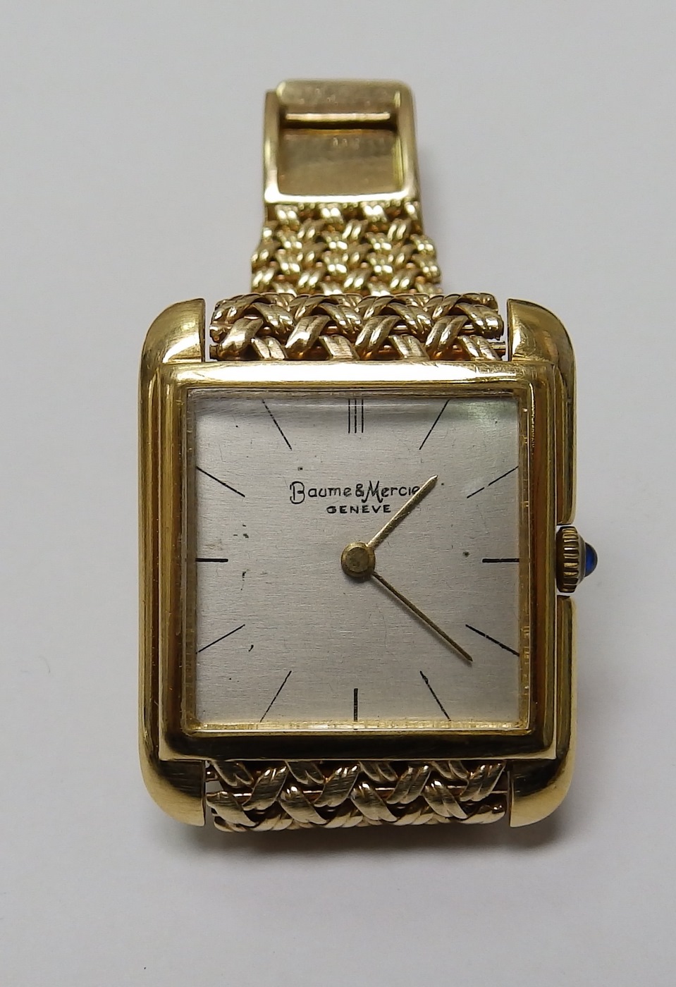 BAUME AND MERCIER (Geneve). Reloj pulsera para caballero. Ca. 1960. BAUME AND MERCIER (Geneve). Reloj pulsera para caballero. Ca. 1960.