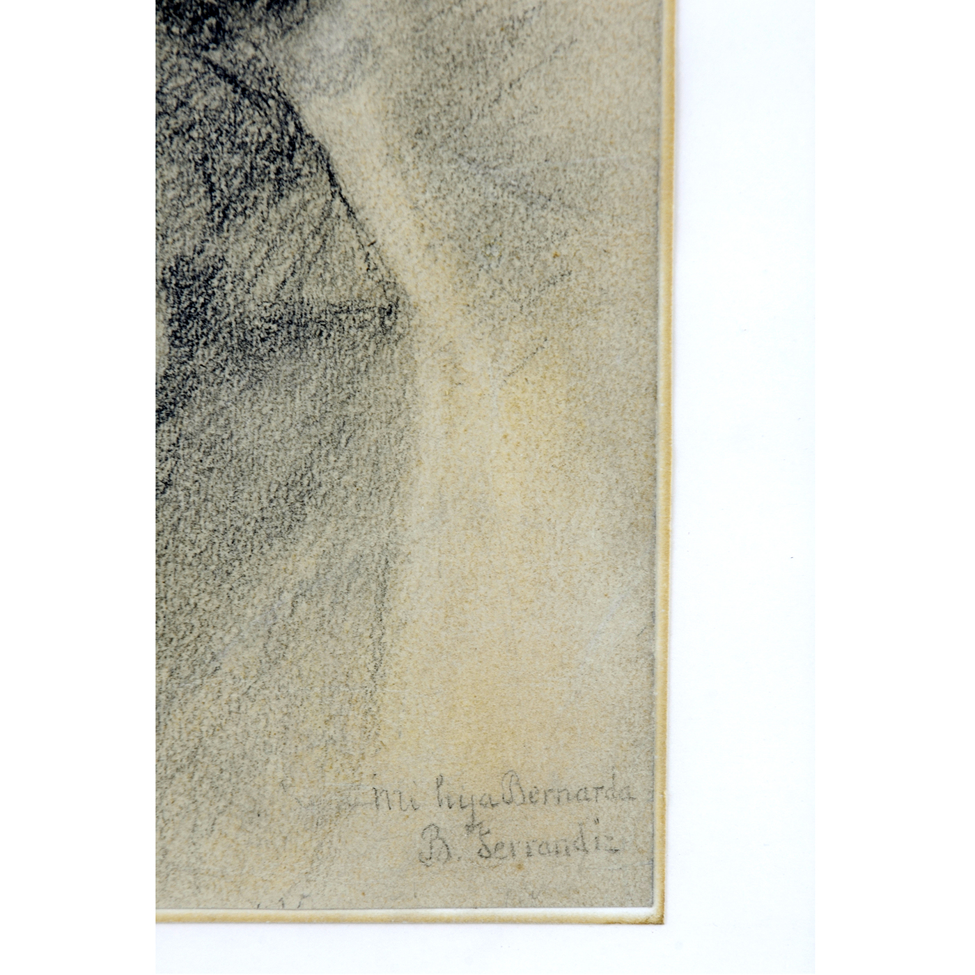 BERNARDO FERRANDIZ Y BADENES. Dibujo a lápiz y carbón. ""Niña con pelota" BERNARDO FERRANDIZ Y BADENES. Dibujo a lápiz y carbón. ""Niña con pelota"