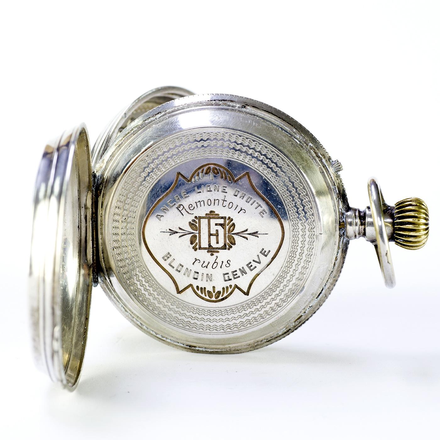 BLONDIN GENEVE. Reloj de bolsillo, saboneta y remontoir. Suiza, ca. 1880. BLONDIN GENEVE. Reloj de bolsillo, saboneta y remontoir. Suiza, ca. 1880.
