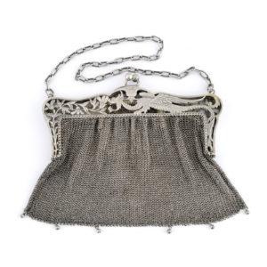 BOLSO DE NOCHE EN PLATA ANTIGUA