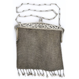 BOLSO DE NOCHE EN PLATA ANTIGUA