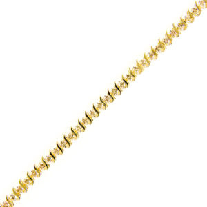 Brazalete Riviere, en Oro con 35 Diamantes talla Brillante de 4,55 ct. (CERTIFICADO IGE).