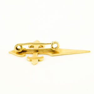 Broche en Oro de 18k de Cruz de Santiago