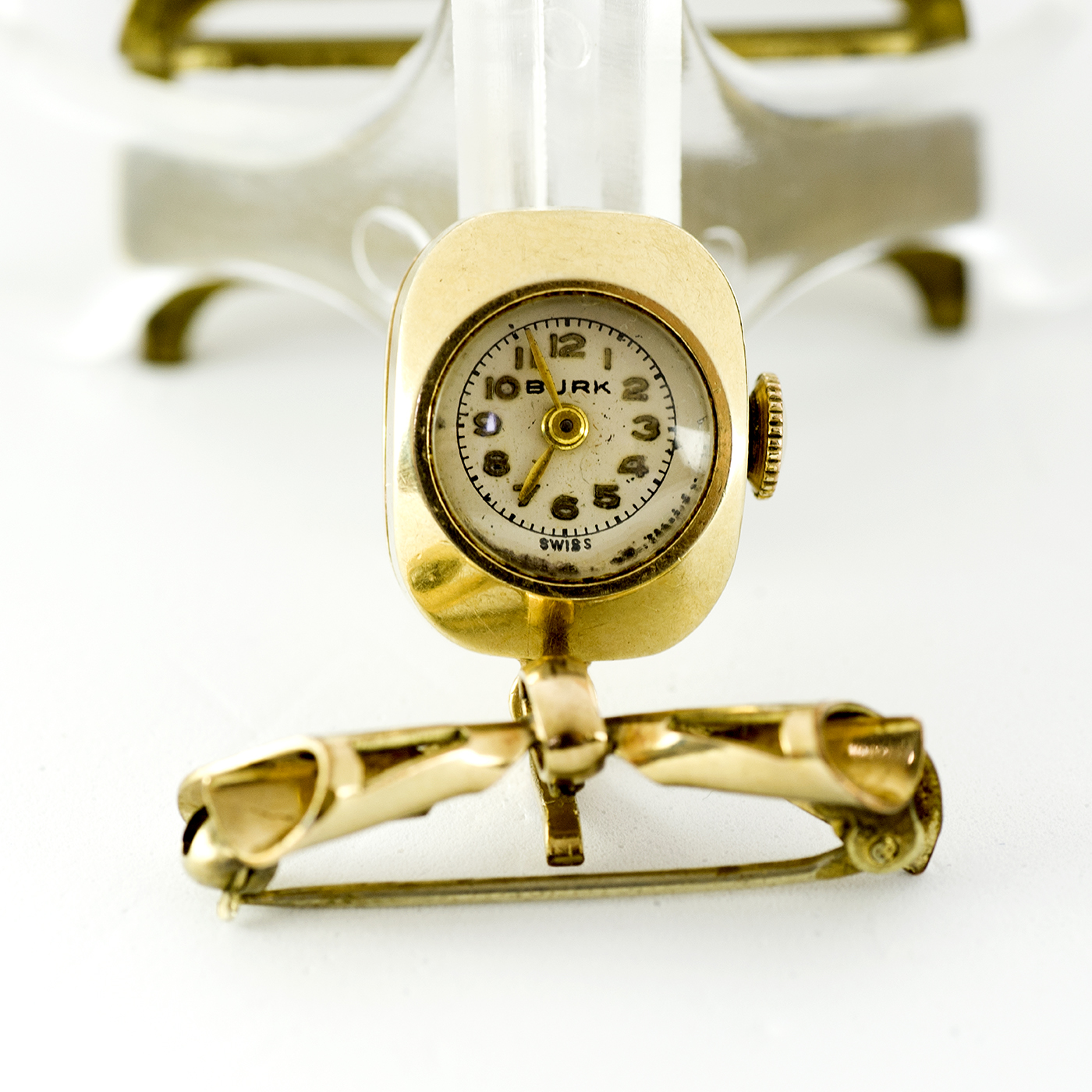 BURK-WATON Co. Reloj de Colgar, lepine y remontoir. Suiza, ca. 1930