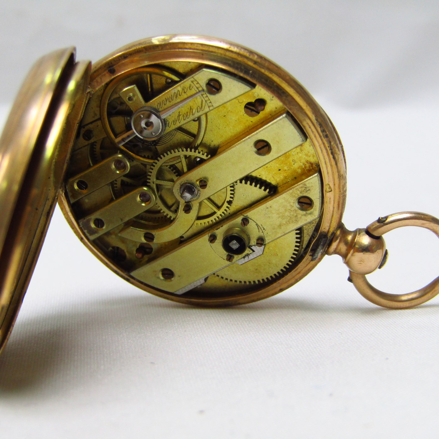 C.F. Reloj Suizo de colgar lepine. Suiza, ca. 1900. C.F. Reloj Suizo de colgar lepine. Suiza, ca. 1900.
