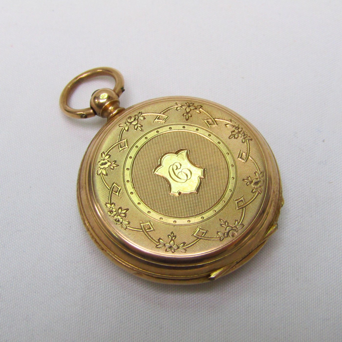 C.F. Reloj Suizo de colgar lepine. Suiza, ca. 1900. C.F. Reloj Suizo de colgar lepine. Suiza, ca. 1900.