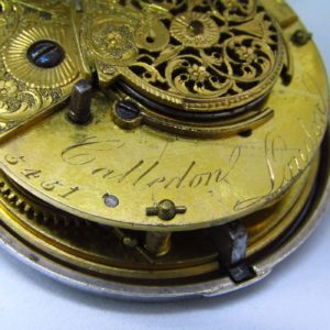 CALLEDON (Londres, 1789). Reloj de Bolsillo Lepine, Verge Fusee (Catalino).