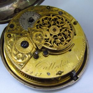 CALLEDON (Londres, 1789). Reloj de Bolsillo Lepine, Verge Fusee (Catalino).