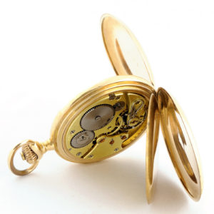 CHAVIN FILS & PROST MOREZ. Reloj de bolsillo para caballero, saboneta y remontoir. Siglo XIX