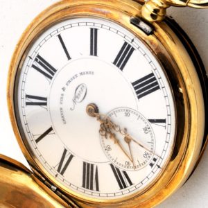 CHAVIN FILS & PROST MOREZ. Reloj de bolsillo para caballero, saboneta y remontoir. Siglo XIX