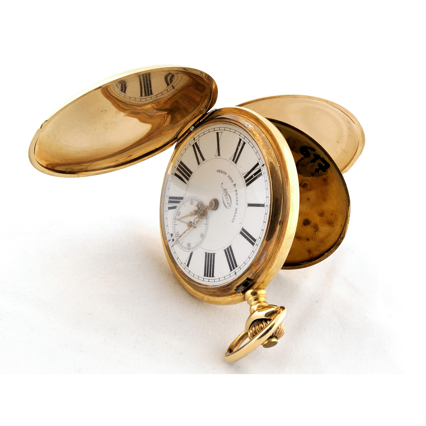 CHAVIN FILS & PROST MOREZ. Reloj de bolsillo para caballero, saboneta y remontoir. Siglo XIX CHAVIN FILS & PROST MOREZ. Reloj de bolsillo para caballero, saboneta y remontoir. Siglo XIX