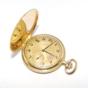 CHRONOMETRE. FG. Reloj de Bolsillo, saboneta y remontoir. Oro 18k. Suiza, Ca. 1890.