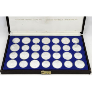 Colección de 28 Monedas Plata. Olimpiadas de Montreal (Canadá), 1976.