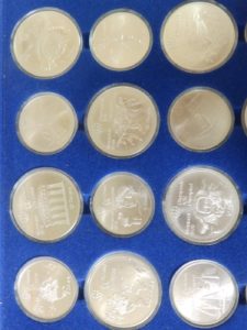 Colección de 28 Monedas Plata. Olimpiadas de Montreal (Canadá), 1976.
