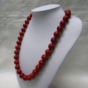 Collar de Antiguo Coral Mediterráneo. 59 cm. ~