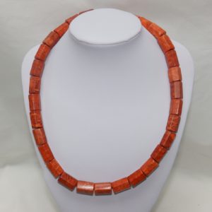 Collar de Antiguo Coral Mediterráneo. 59 cm. ~