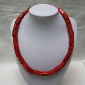 Collar de Antiguo Coral Mediterráneo. 59 cm. ~