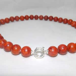 Collar de Antiguo Coral Mediterráneo. 59 cm. ~