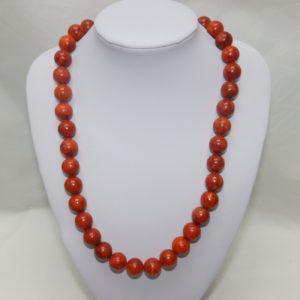 Collar de Antiguo Coral Mediterráneo. 59 cm. ~