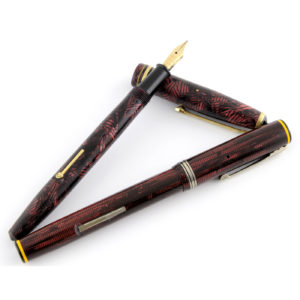 Conjunto de 2 plumas estilográficas, antiguas, una marca PERMAPOINT y otra marca STWART